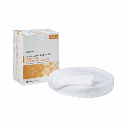McKesson Elastic Net Retainer Dressing 10.5 x 25 Yd Sz. 4 Tubular ...
