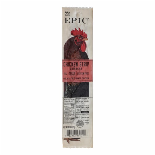 Epic - Strip Chicken Sriracha - Case of 20 - 0.80 OZ Perspective: front