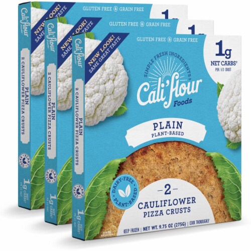 Cali�flour Foods PlantBased Plain Pizza Crust, 3Pack