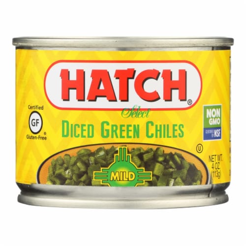 Hatch Chili Hatch Fire - Roasted Chiles - Cooking Sauce - Case of 24 - 4 oz. Perspective: front