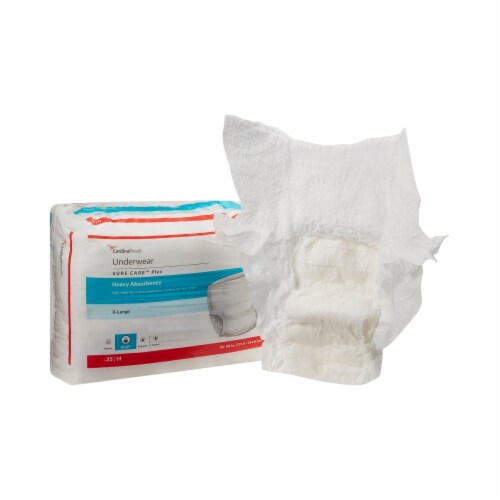 Covidien Disposable Underwear X-Large, Heavy, 100 Ct Perspective: front