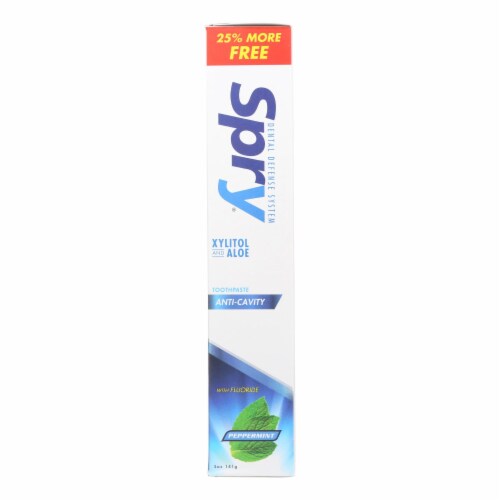 Spry Toothpaste - Peppermint - Flouride - 5 oz Perspective: front