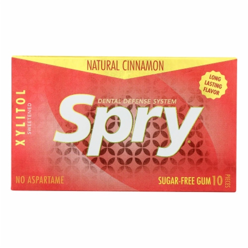 Spry Xylitol Gems - Cinnamon - Case of 20 - 10 Count Perspective: front