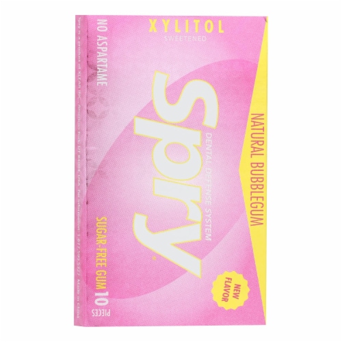 Spry - Chewing Gum Bubble Gum - Case of 20 - 10 CT Perspective: front