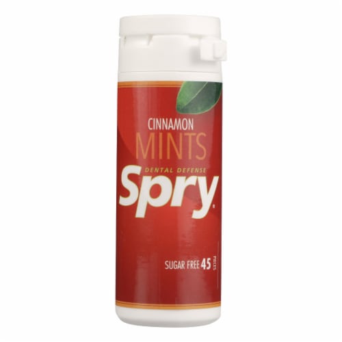 Spry Xylitol Gems - Cinnamon - Case of 6 - 45 Count Perspective: front