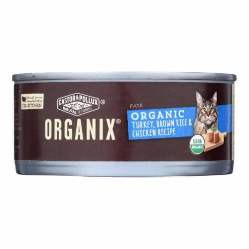 Castor and Pollux Organic Cat Food Turkey Brown Rice and Chicken Case of 24 5.5 oz. Case of 24 5.5 OZ each Smith s Food and Drug