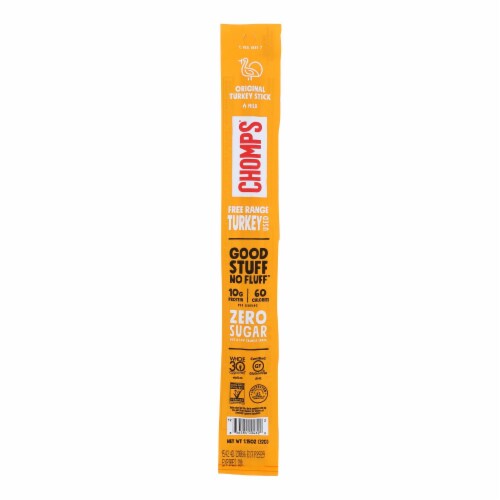 Chomps - Turkey Sticks Original - Case of 24 - 1.15 OZ Perspective: front