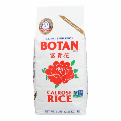 Botan Rice - Rice - Calrose - Case of 8 - 5 lb. Perspective: front