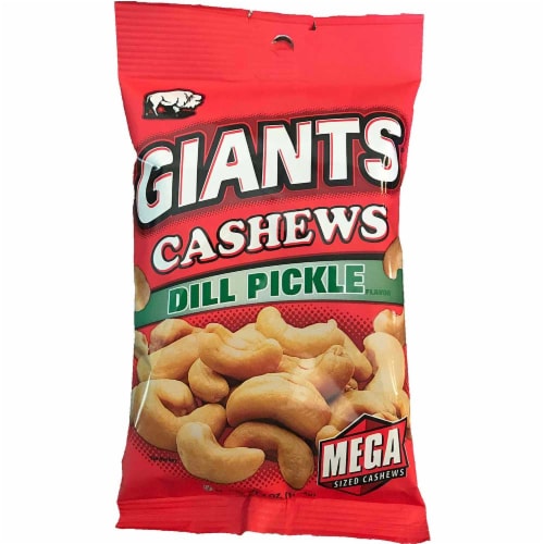 Giants Dill Pickle Cashews, 4 Ounce -- 8 per case. Perspective: front