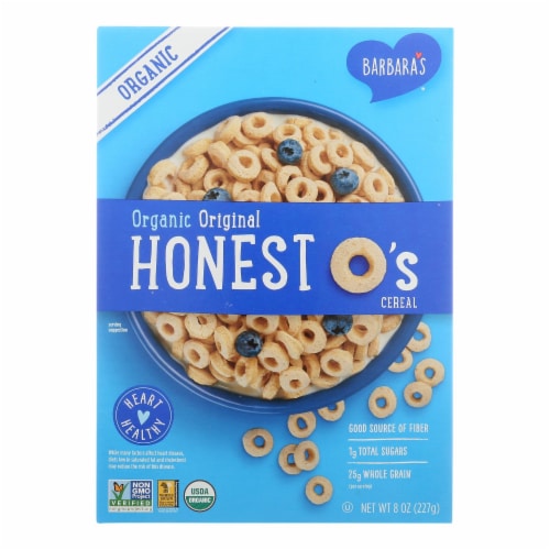 Barbara's Bakery - Honest O's Cereal - Original - Case of 6 - 8 oz. Perspective: front
