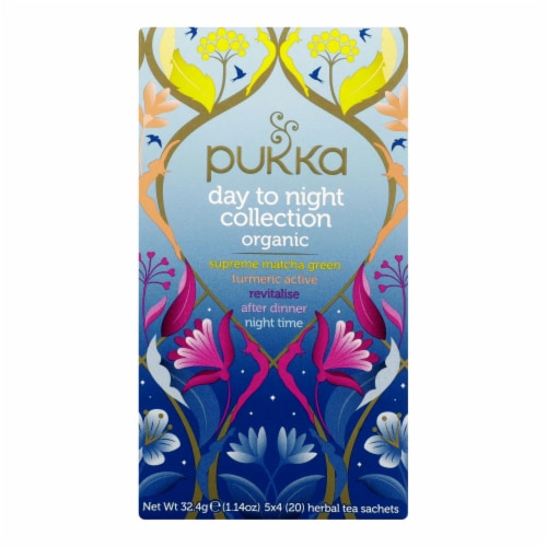 Pukka Herbal Teas - Tea Hrbl Day To Night - Case of 6 - 20 CT Perspective: front