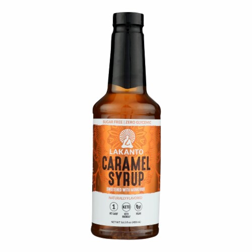 Lakanto - Simple Syrup Caramel - Case of 8 - 16.5 OZ Perspective: front