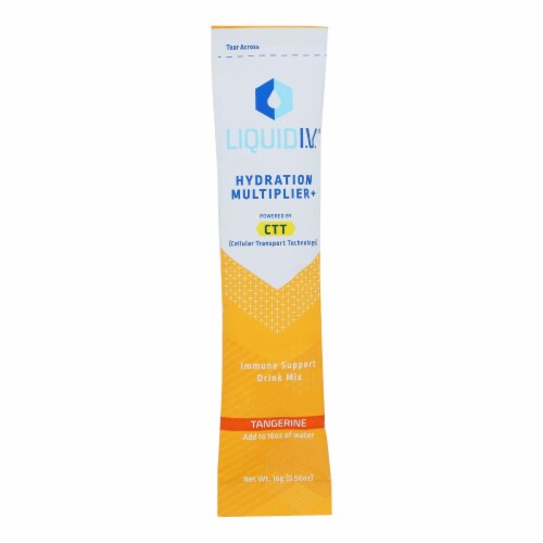 Liquid I.V. - Drink Mix Hydrating Immune Support Tangerine - Case of 8 - .56 OZ Perspective: front