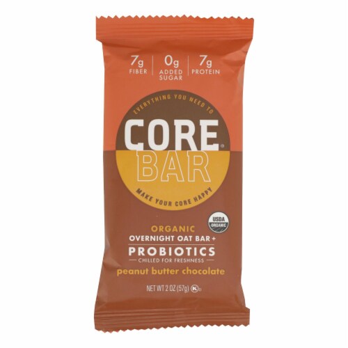 Core Foods - Bar Proboi Peanut Butter Chocolate 2 OZ - Pack of 8 Perspective: front