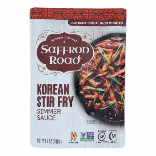 Saffron Road Simmer Sauce - Korean Stir Fry - Case of 8 - 7 oz., Case