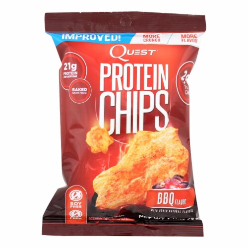 Quest Original Style BBQ Protein Chips Bags Perspective: front