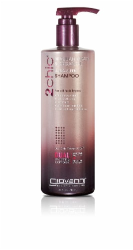 GIOVANNI Ultra Sleek Shampoo, 24 oz., Brazilian Keratin & Argan Oil, Nourishing Anti Frizz Perspective: front