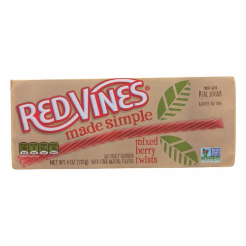 Natural Vines - Licorice Berry Twists - Case of 9 - 4 OZ Perspective: front