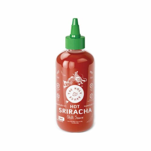 The Holy Sauce Hot Sriracha Chili Sauce Perspective: front