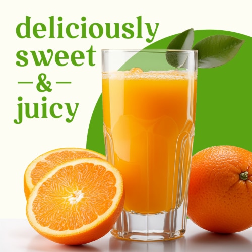 Fresh Medium Organic Navel Oranges - Each Perspective: left