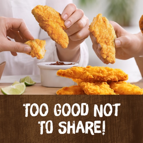 Kroger® Fully Cooked Frozen Crispy Chicken Strips x 2 Perspective: left