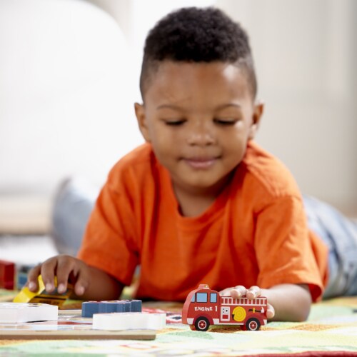 Melissa & Doug® Chunky Vehicles Puzzle Perspective: left