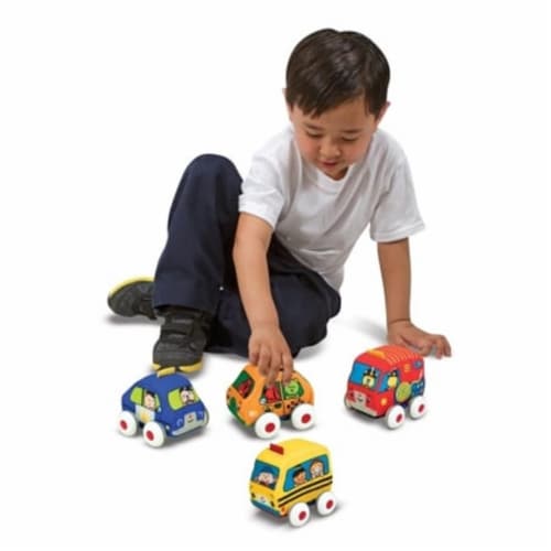 Melissa & Doug® Pull-Back Vehicles Perspective: left