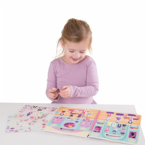 Melissa & Doug® Day of Glamour Puffy Sticker Activity Book Perspective: left