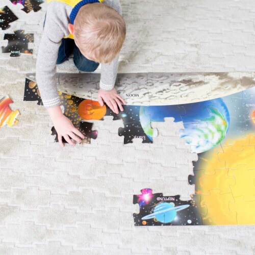 Melissa & Doug® Solar System Jigsaw Puzzle Perspective: left