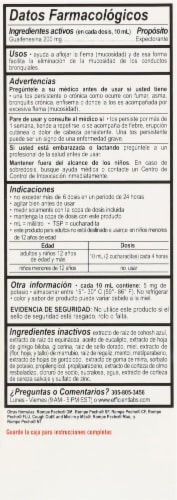 Rompe Pecho Cough Syrup Perspective: left