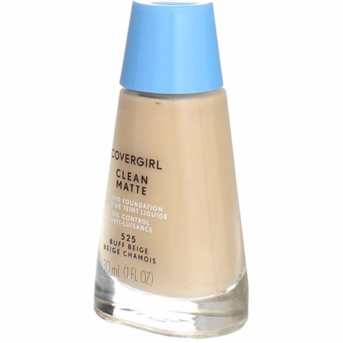 CoverGirl Clean 525 Buff Beige Oil Control Liquid Foundation Perspective: left
