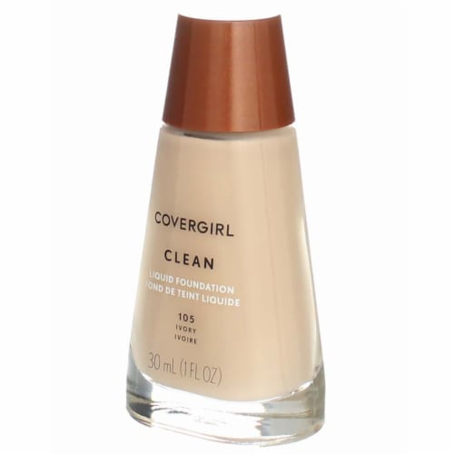 CoverGirl Clean 105 Ivory Liquid Foundation Perspective: left