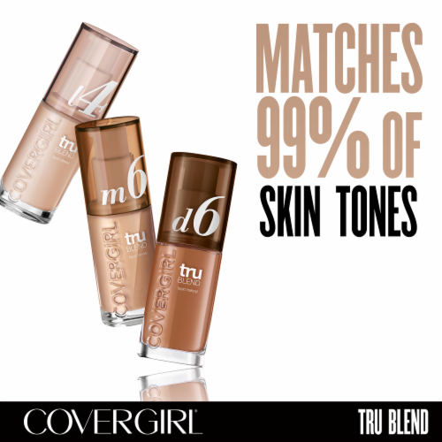 CoverGirl TruBlend Natural Beige Liquid Makeup Perspective: left