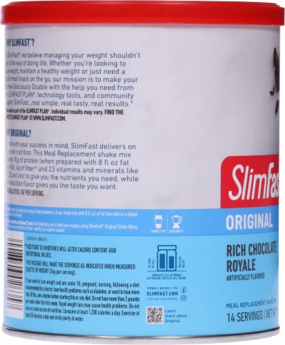 SlimFast® Original Rich Chocolate Royale Meal Replacement Shake Mix Perspective: left