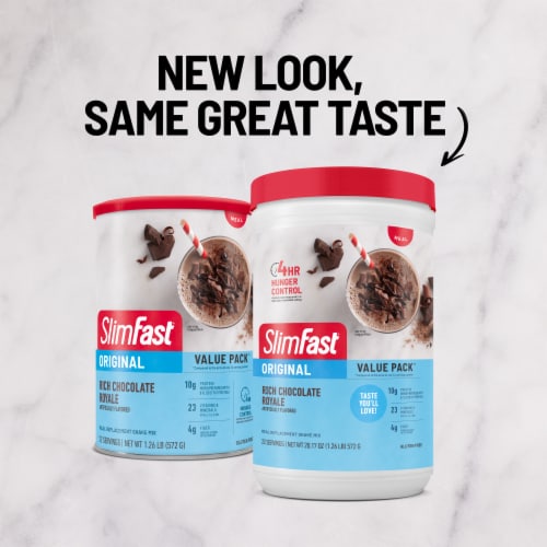 SlimFast® Original Rich Chocolate Royal Meal Replacement Shake Mix Perspective: left