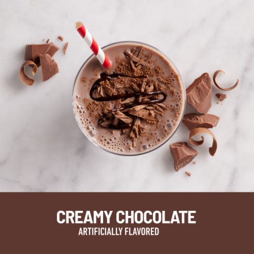SlimFast High Protein Creamy Chocolate Meal Replacement Shakes Perspective: left