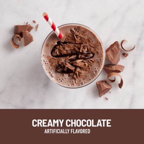 SlimFast High Protein Creamy Chocolate Meal Replacement Shakes Perspective: left