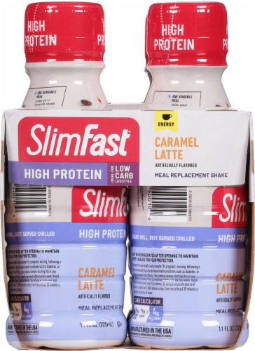 SlimFast® Advanced Nutrition Caramel Latte High Protein Meal Replacement Shakes Perspective: left