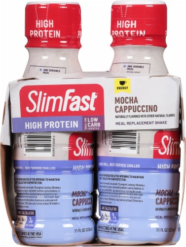 SlimFast® Advanced Energy Mocha Cappuccino Meal Replacement Shakes Perspective: left