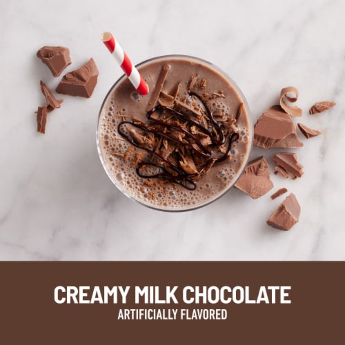 SlimFast Original Creamy Milk Chocolate Meal Replacement Shakes Perspective: left