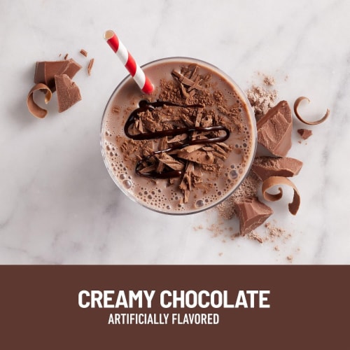 SlimFast High Protein Creamy Chocolate Meal Replacement Shakes Perspective: left