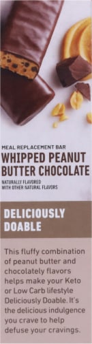 SlimFast® Keto Whipped Peanut Butter Chocolate Meal Bars Perspective: left