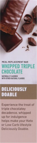 SlimFast® Keto Fat Bomb Whipped Triple Chocolate Meal Replacement Bar Perspective: left