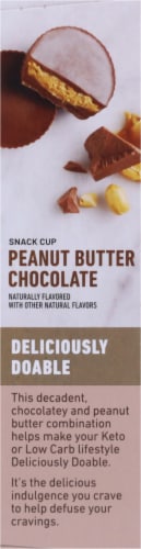 SlimFast® Keto Fat Bomb™ Peanut Butter Cup Snacks Perspective: left