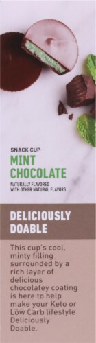 SlimFast® Keto Fat Bomb Mint Chocolate Cup Perspective: left
