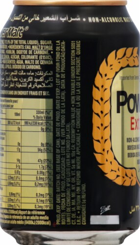 Power Malt Energy Alcohol Free Beverage Perspective: left
