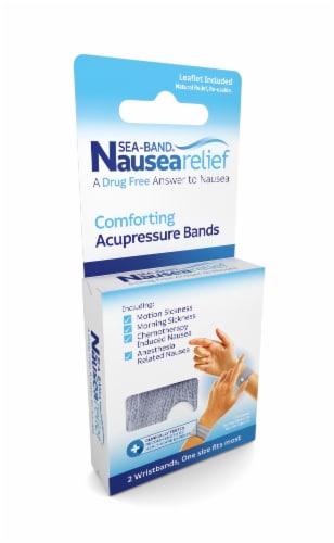 Sea-Band® Drug-Free Nausea Relief Wristbands Perspective: left