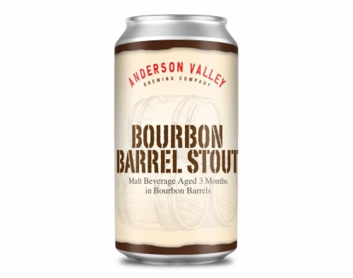Anderson Valley Bourbon Barrel Stout Malt Craft Beer Perspective: left