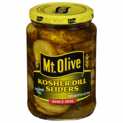 Mt Olive Kosher Dill Sliders Perspective: left