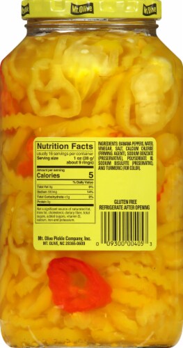 Mt Olive Mild Banana Pepper Rings Perspective: left